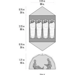 MSR Elixir 4 - Vier-Personen-Zelt -TrekGear Verkaufs-Shop msr elixir 4 vier personen zelt cd 10333 4
