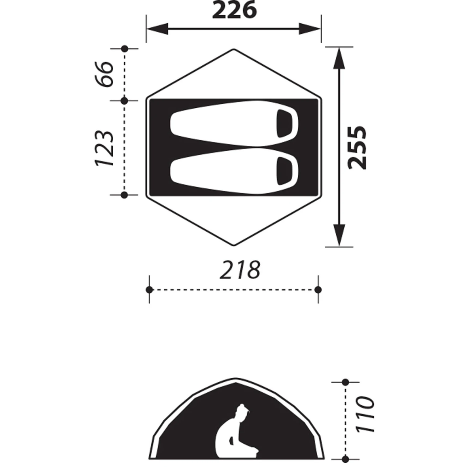 NOMAD Jade 2 Premium - Kuppelzelt 2 NOMAD Jade 2 Premium - Kuppelzelt – Bild 2