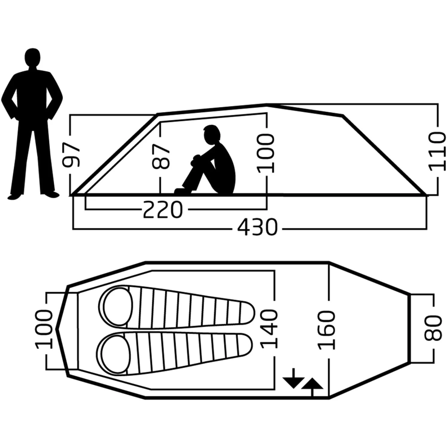 Nordisk Oppland 2 (2.0) PU - Zwei-Personen-Tunnelzelt 5 Nordisk Oppland 2 (2.0) PU - Zwei-Personen-Tunnelzelt – Bild 5