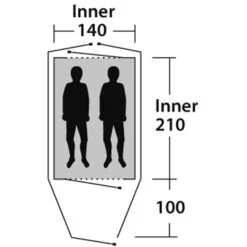 Outwell Cloud 2 - Zwei-Personen-Zelt -TrekGear Verkaufs-Shop outwell cloud 2 zwei personen zelt green grey rl 150174 1