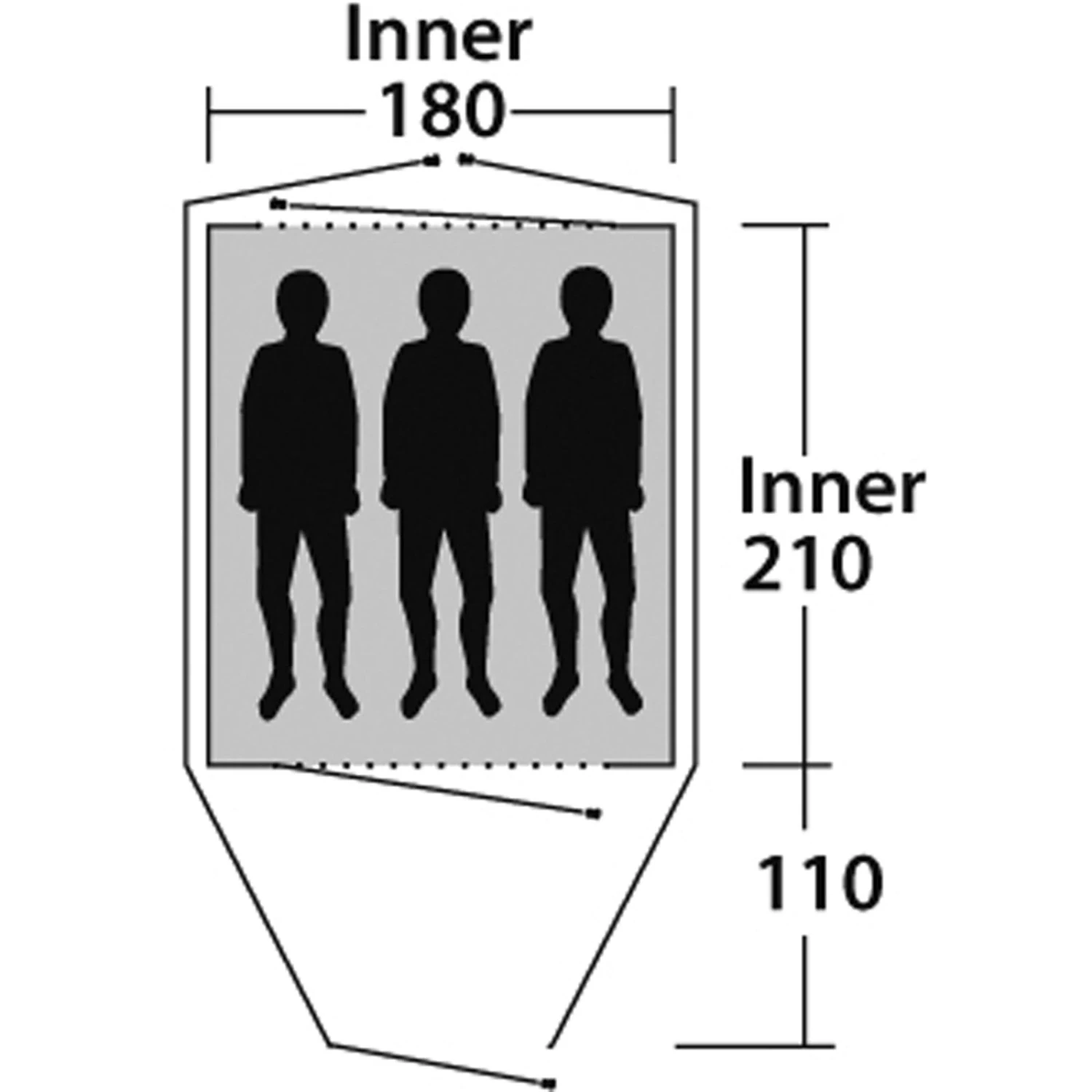 Outwell Cloud 3 - Drei-Personen-Zelt 3 Outwell Cloud 3 - Drei-Personen-Zelt – Bild 3