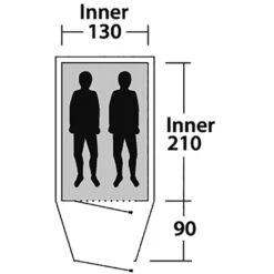 Outwell Earth 2 - Zwei-Personen-Tunnel-Zelt -TrekGear Verkaufs-Shop outwell earth 2 zwei personen tunnel zelt green grey rl 150170 2