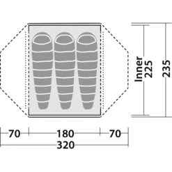 Robens Lodge 3 - Drei-Personen-Kuppelzelt -TrekGear Verkaufs-Shop robens lodge 3 drei personen kuppelzelt green rl 152008 3