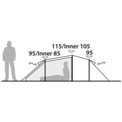 Robens Voyager 3EX - Drei-Personen-Tunnelzelt -TrekGear Verkaufs-Shop robens voyager 3ex drei personen tunnelzelt green rl 152011 3