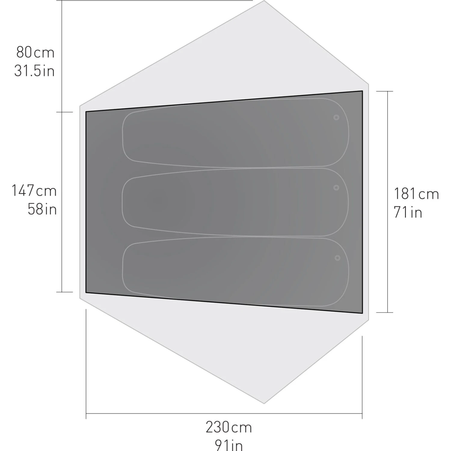 Sea To Summit Telos TR3 - 3 Personen Zelt 3 Sea To Summit Telos TR3 - 3 Personen Zelt – Bild 3