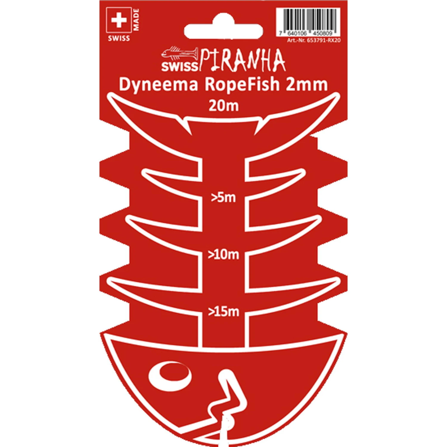 SwissPiranha Dyneema RopeFish 20 M - Schnur 3 SwissPiranha Dyneema RopeFish 20 M - Schnur – Bild 3
