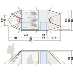 Tatonka Alaska 3.235 PU - Drei-Personen-Zelt 7 Tatonka Alaska 3.235 PU - Drei-Personen-Zelt -TrekGear Verkaufs-Shop tatonka alaska 3 235 pu drei personen zelt light olive tat 2457 333 3