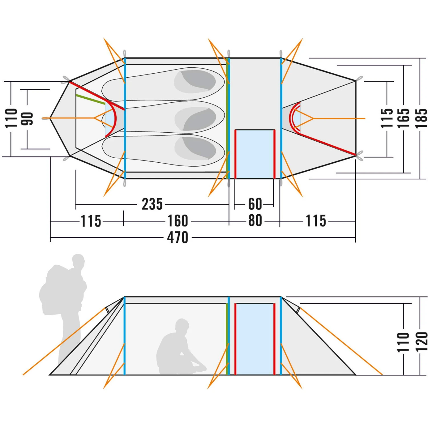 Tatonka Alaska 3.235 PU - Drei-Personen-Zelt 4 Tatonka Alaska 3.235 PU - Drei-Personen-Zelt – Bild 4