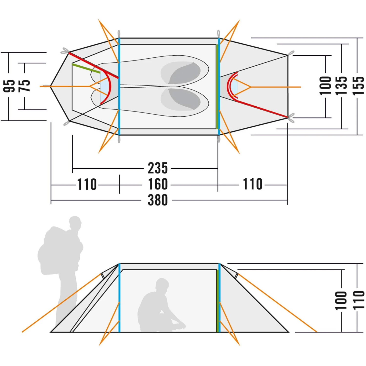 Tatonka Arctis 2.235 PU - Zwei-Personen-Zelt 4 Tatonka Arctis 2.235 PU - Zwei-Personen-Zelt – Bild 4
