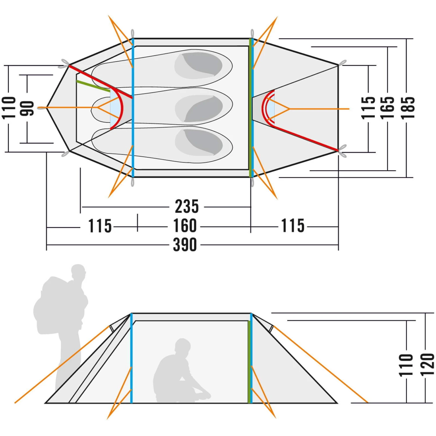 Tatonka Arctis 3.235 PU - Drei-Personen-Zelt 4 Tatonka Arctis 3.235 PU - Drei-Personen-Zelt – Bild 4