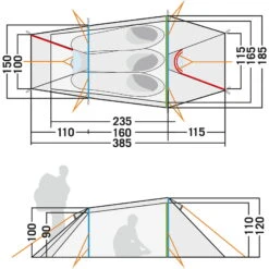 Tatonka Gargia 3 - Drei-Personen-Zelt 13 Tatonka Gargia 3 - Drei-Personen-Zelt -TrekGear Verkaufs-Shop tatonka gargia 3 drei personen zelt stone grey olive tat 2604 332 2
