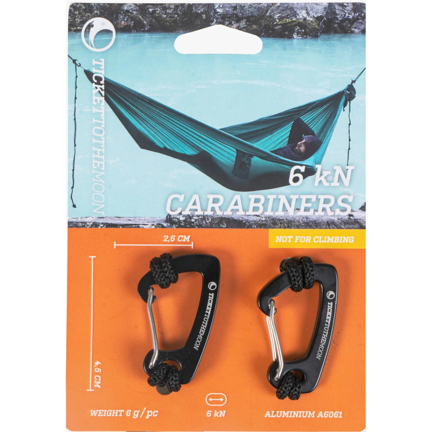 TICKET TO THE MOON Karabiner 6 KN - Hängemattenkarabiner 2 TICKET TO THE MOON Karabiner 6 KN - Hängemattenkarabiner – Bild 2