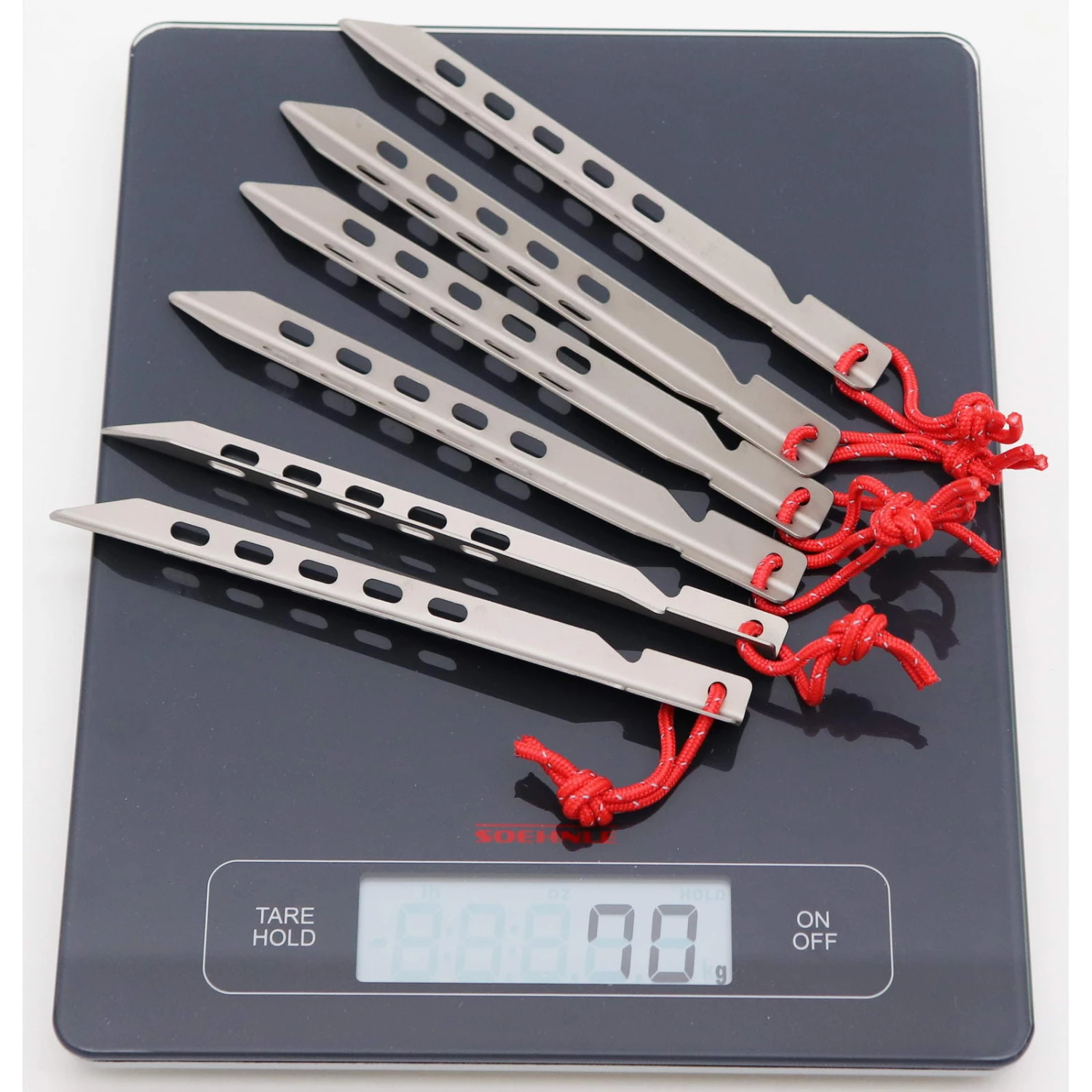 VARGO Titanium Ascent Tent Stake - Titanium Heringe 2 VARGO Titanium Ascent Tent Stake - Titanium Heringe – Bild 2