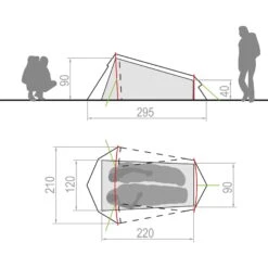 VAUDE Arco 1-2P - Tunnelzelt -TrekGear Verkaufs-Shop vaude arco 1 2p tunnelzelt 12257 4590 6