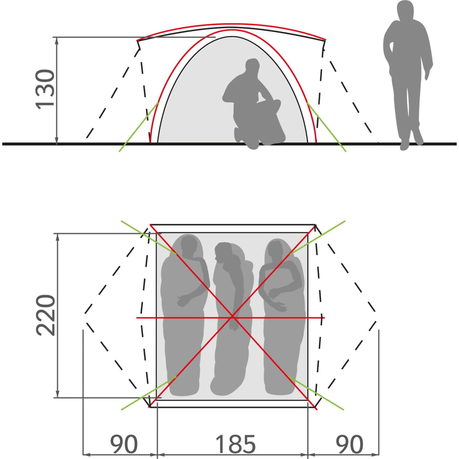 VAUDE Campo Grande 3-4P - Zelt 5 VAUDE Campo Grande 3-4P - Zelt – Bild 5