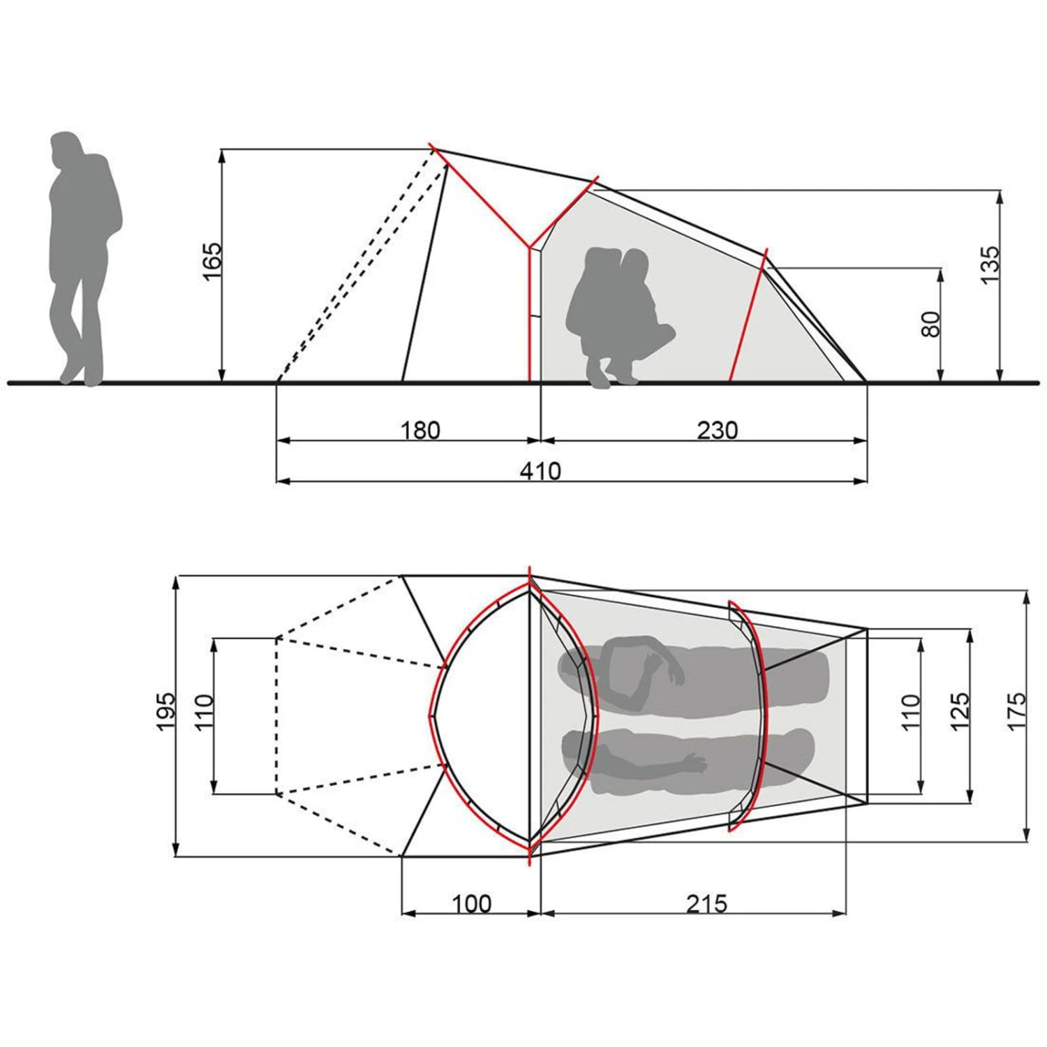 VAUDE Chapel SUL XT 2P - 2-Personen-Zelt 2 VAUDE Chapel SUL XT 2P - 2-Personen-Zelt – Bild 2