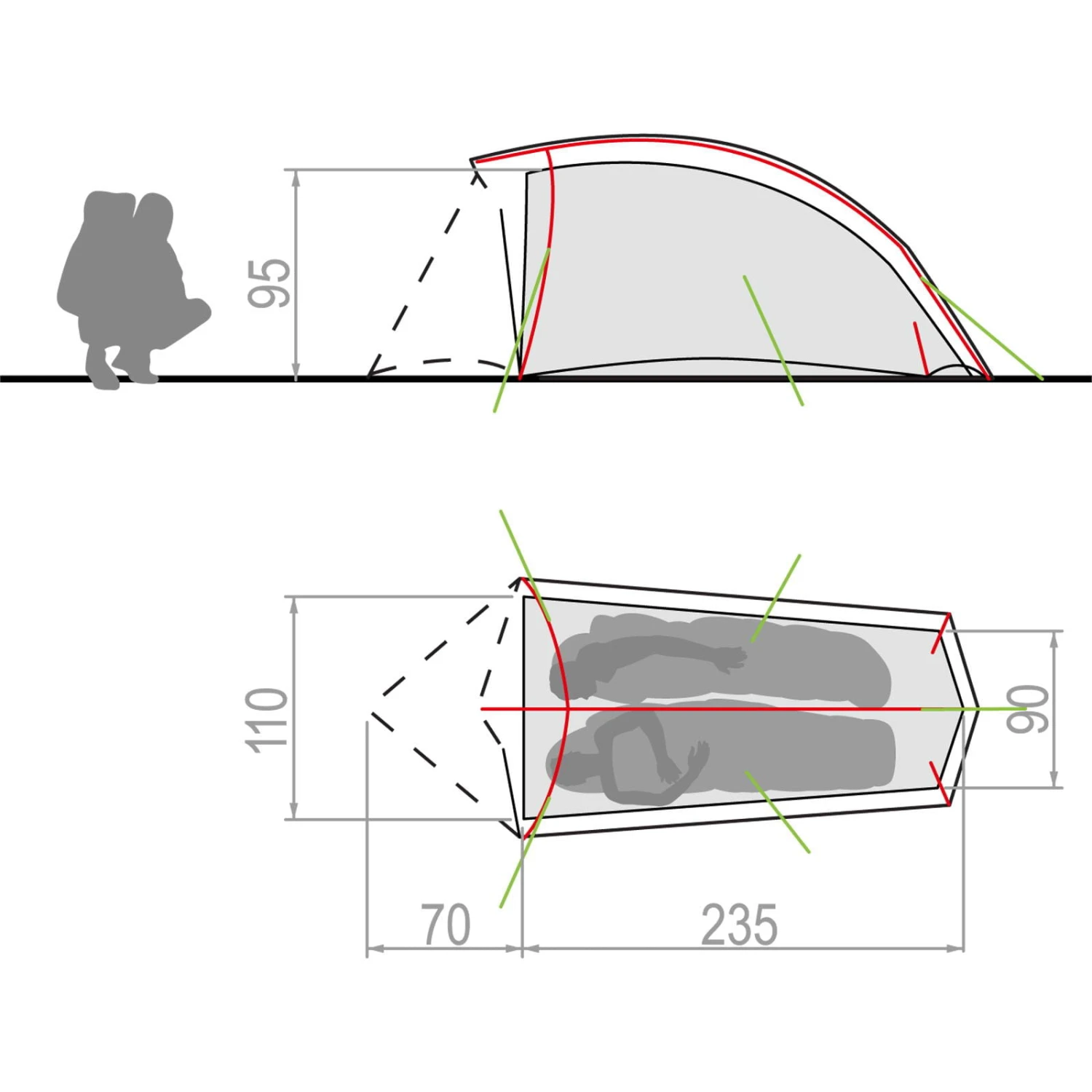 VAUDE Hogan SUL 1-2P - 3-Seasons Zelt 3 VAUDE Hogan SUL 1-2P - 3-Seasons Zelt – Bild 3