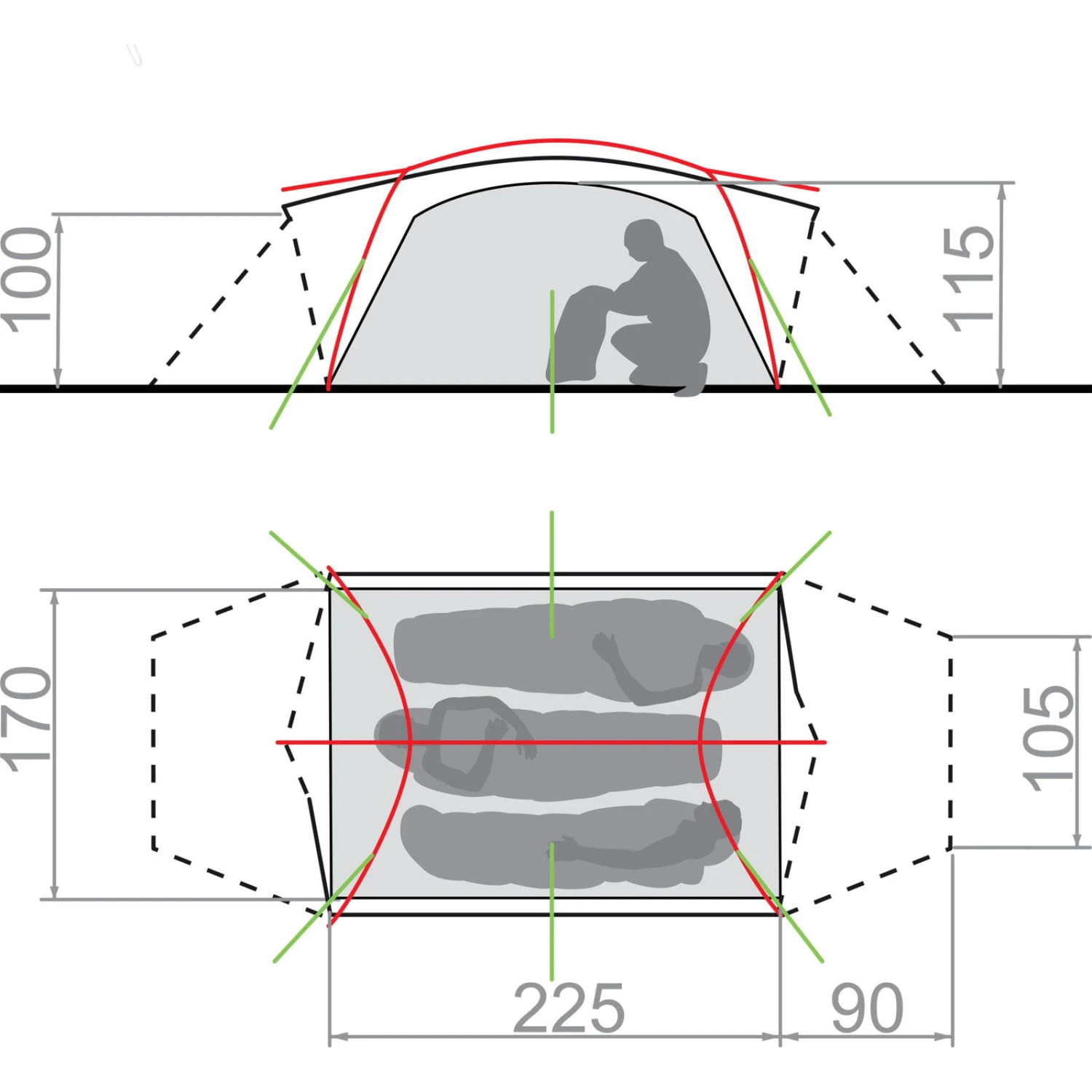 VAUDE Mark 3P - Winterzelt 2 VAUDE Mark 3P - Winterzelt – Bild 2