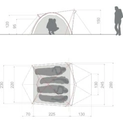 VAUDE Space XT 4P - Vier-Personen-Zelt 9 VAUDE Space XT 4P - Vier-Personen-Zelt -TrekGear Verkaufs-Shop vaude space xt 4p vier personen zelt avocado vau 15474 4510 2