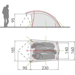 VAUDE Taurus 3P - Drei-Personen-Zelt -TrekGear Verkaufs-Shop vaude taurus 3p drei personen zelt 11499 4590 7