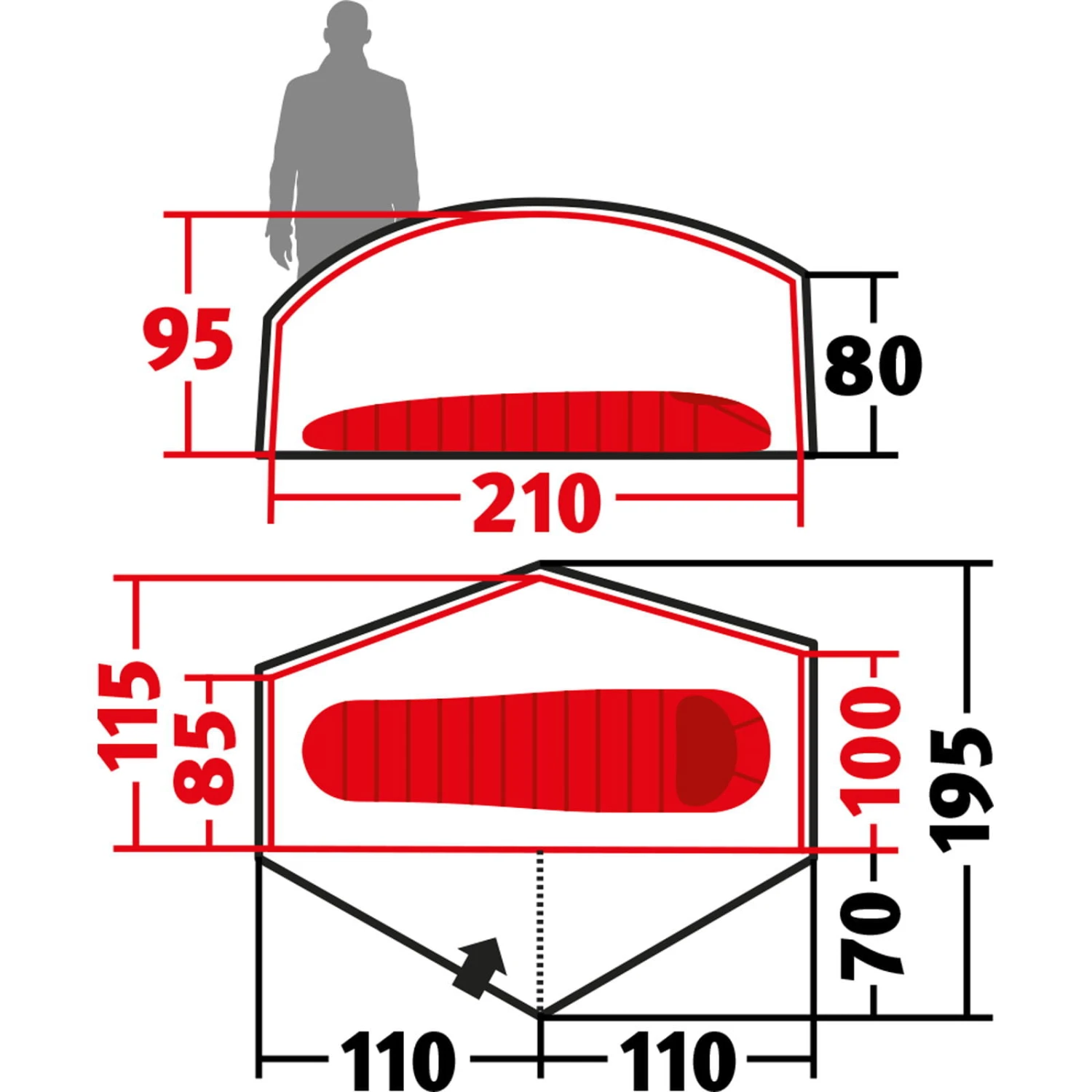 Wechsel Bella Zero-G Line - 1,5-Personen-Zelt 3 Wechsel Bella Zero-G Line - 1,5-Personen-Zelt – Bild 3