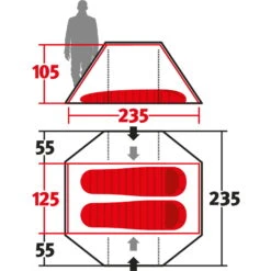 Wechsel Pioneer Zero-G - 2-Personen-Zelt -TrekGear Verkaufs-Shop wechsel pioneer zero g 2 personen zelt green wec 231054 2